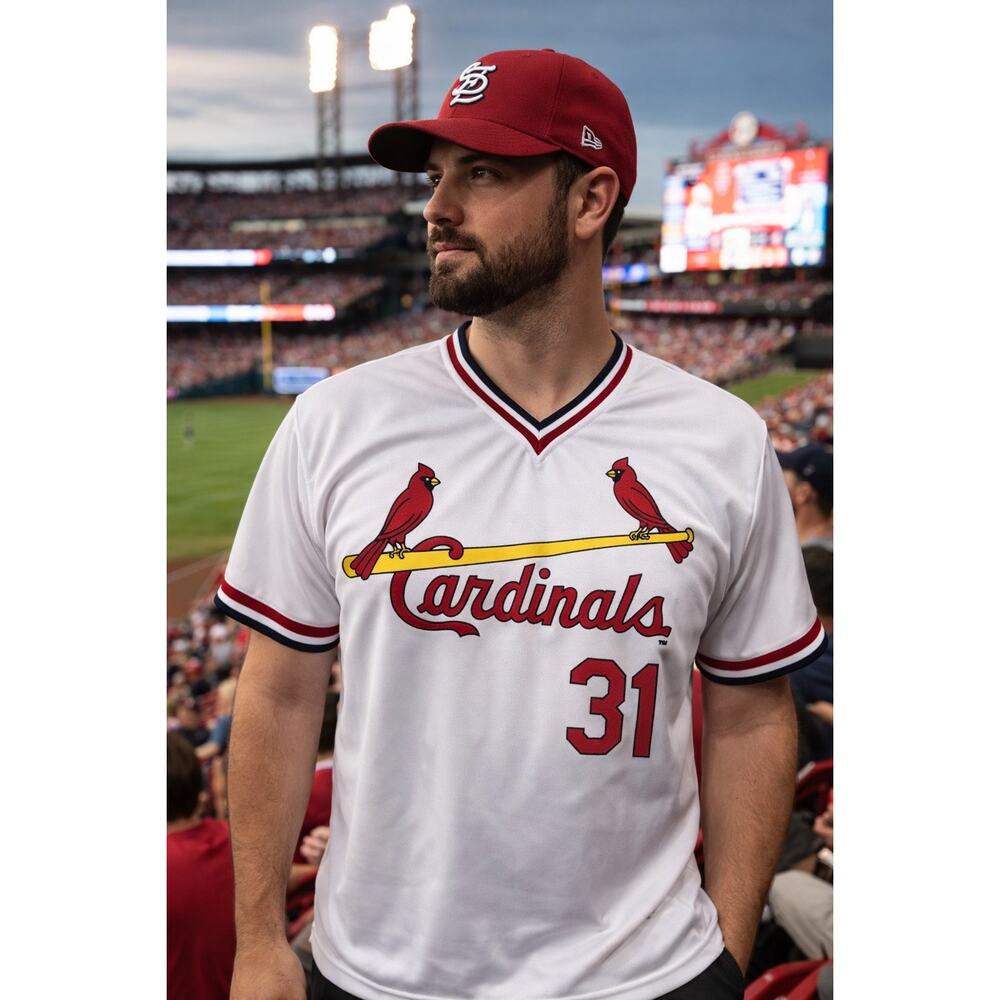 St. Louis Cardinals Bob Forsch #31 Stadium Giveaway Replica Jersey White XL